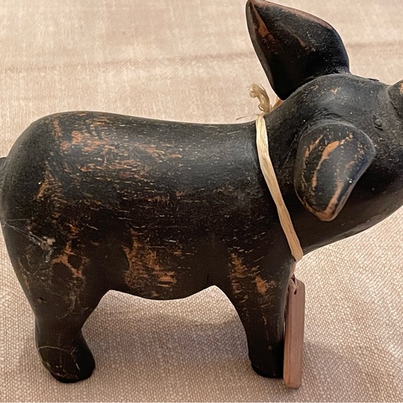 Etta wooden pig, absolutely adorable in excellent condition - Picture 2 of 5